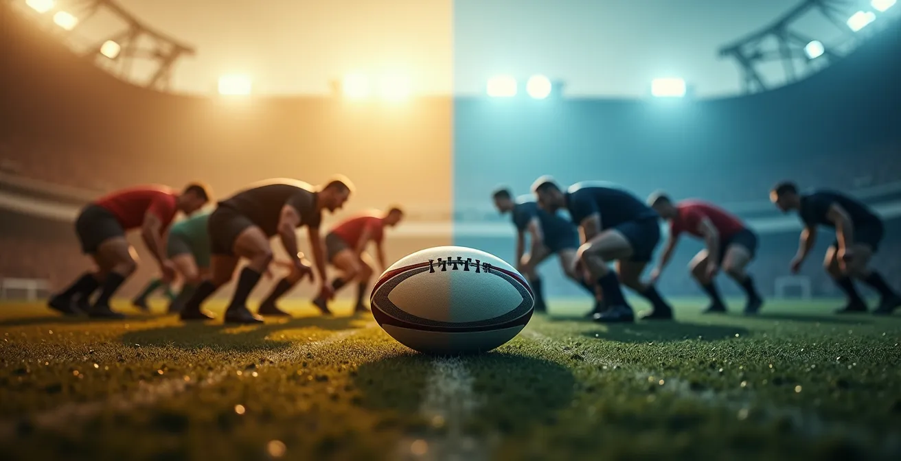 Comparaison symbolique entre le rugby classique et moderne à travers les changements de règles
