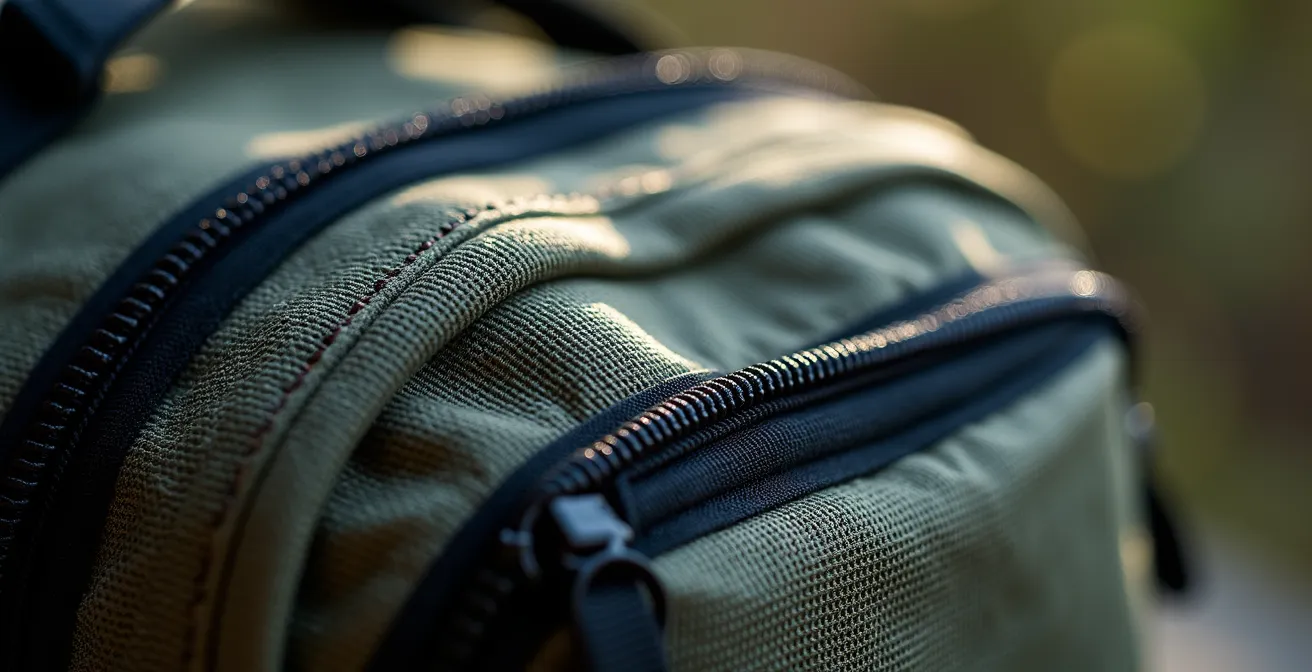 Différents types de sacs de plaquage alignés sur un terrain d'entraînement