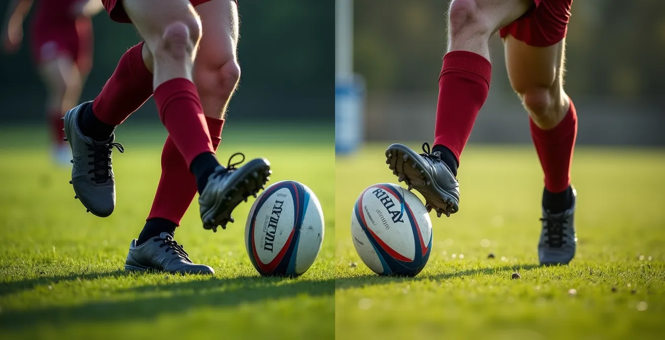 Comparaison biomécanique entre la frappe d'une puce et d'une louche au rugby